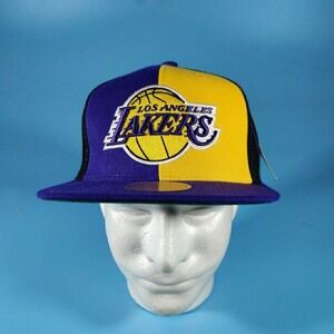 Mitchell & Ness Hat Mens Snapback Purple/Multi‎ NBA Los Angeles Lakers What The?